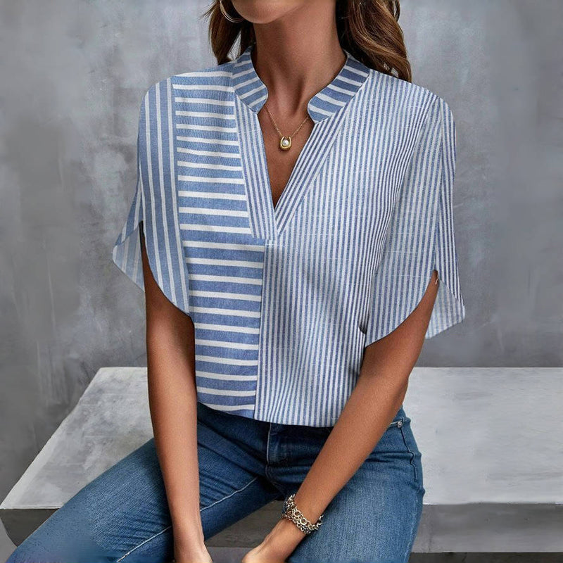 Casual Striped Blouse