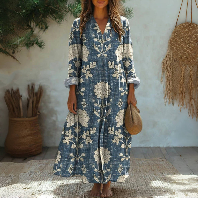 Vintage Bloemenprint Jurk