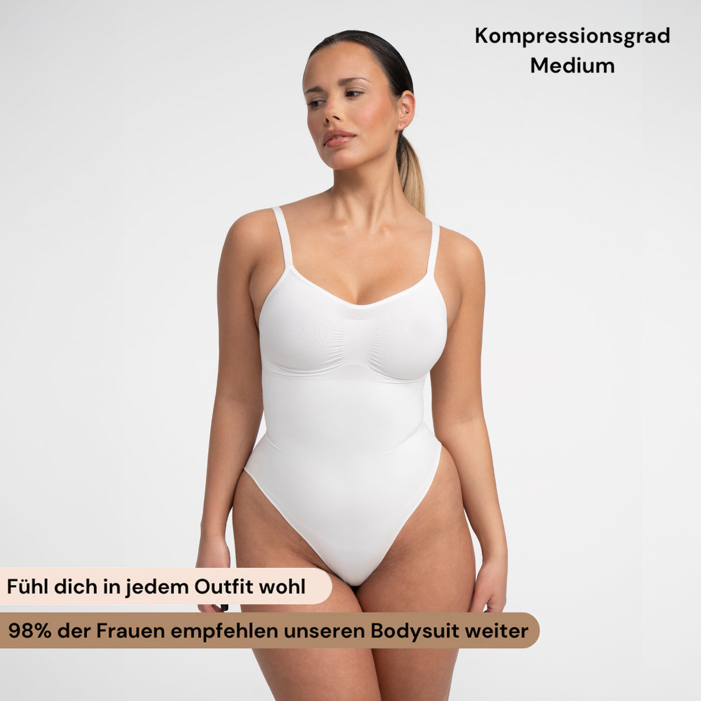 Bodysuit sculpterende shapewear met slip