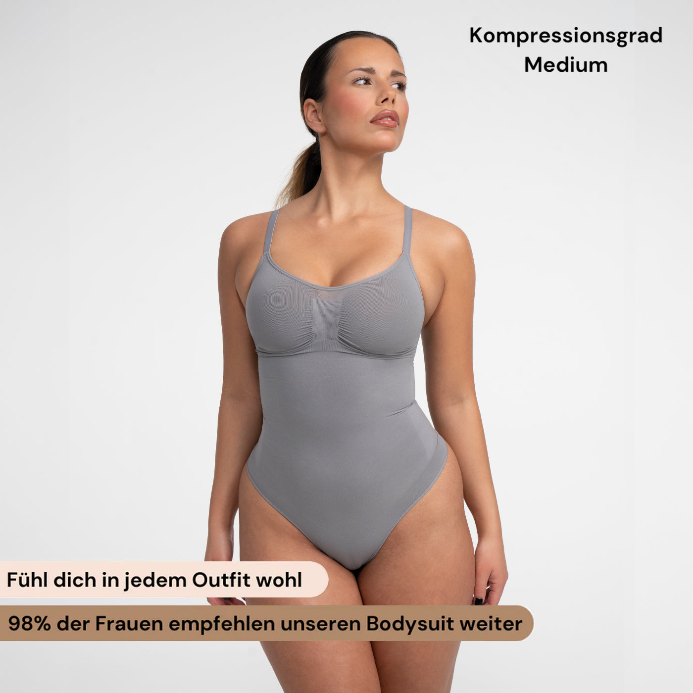Bodysuit sculpterende shapewear met slip
