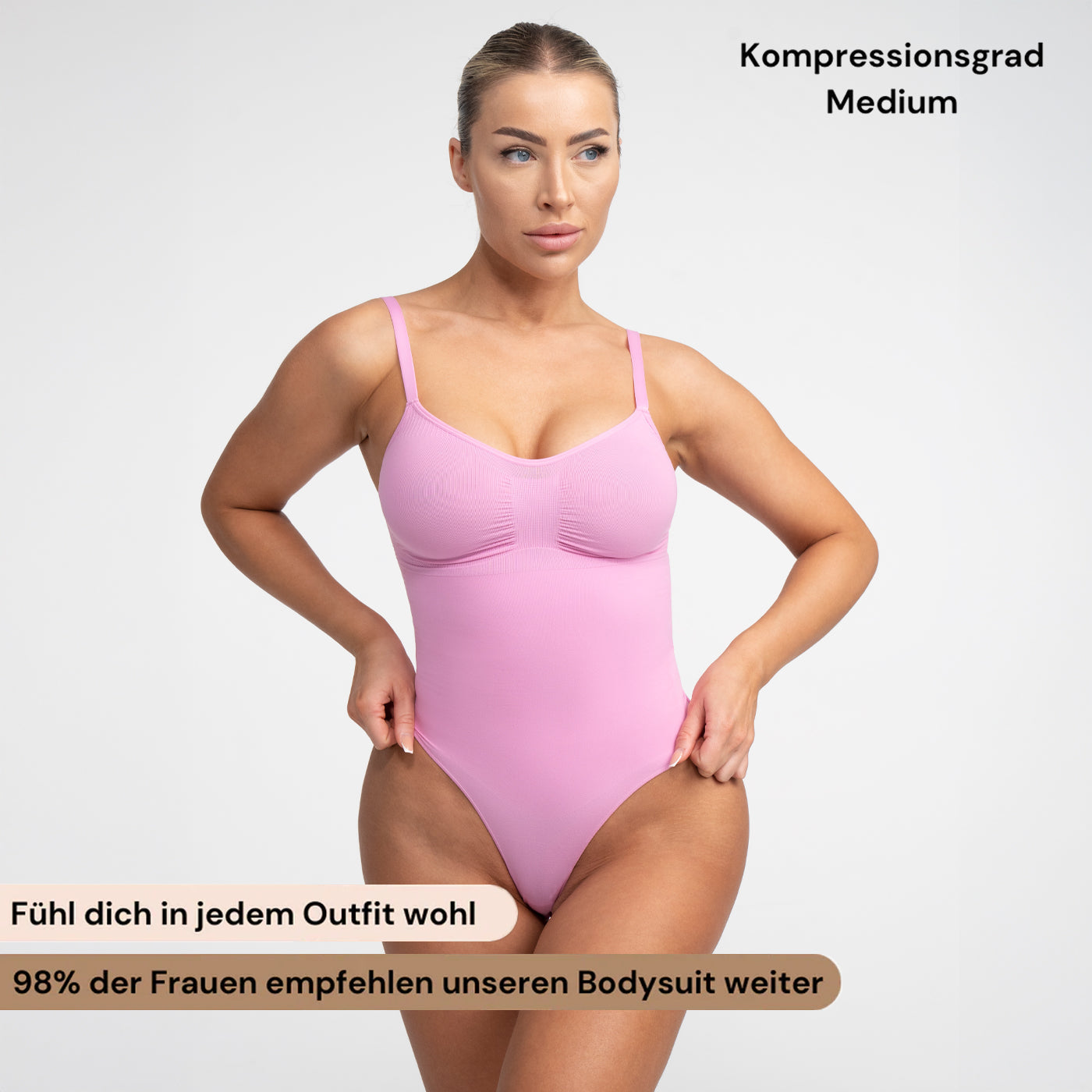 Bodysuit sculpterende shapewear met slip