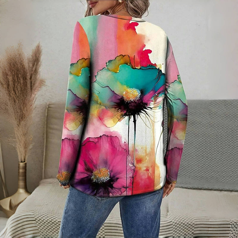 Vintage Bloemenprint T-shirt