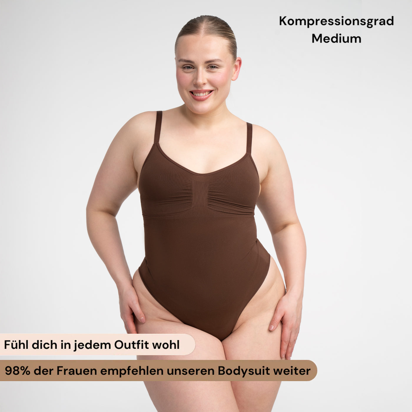 Bodysuit sculpterende shapewear met slip