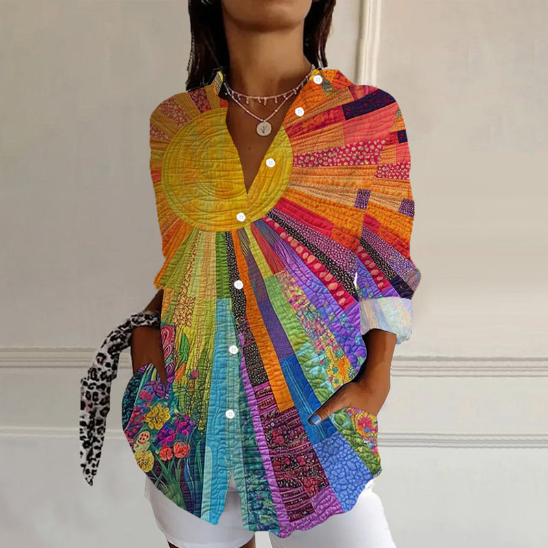 Vintage Colourful Blouse