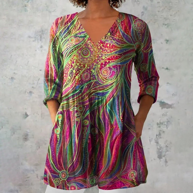 Vintage Colourful Blouse